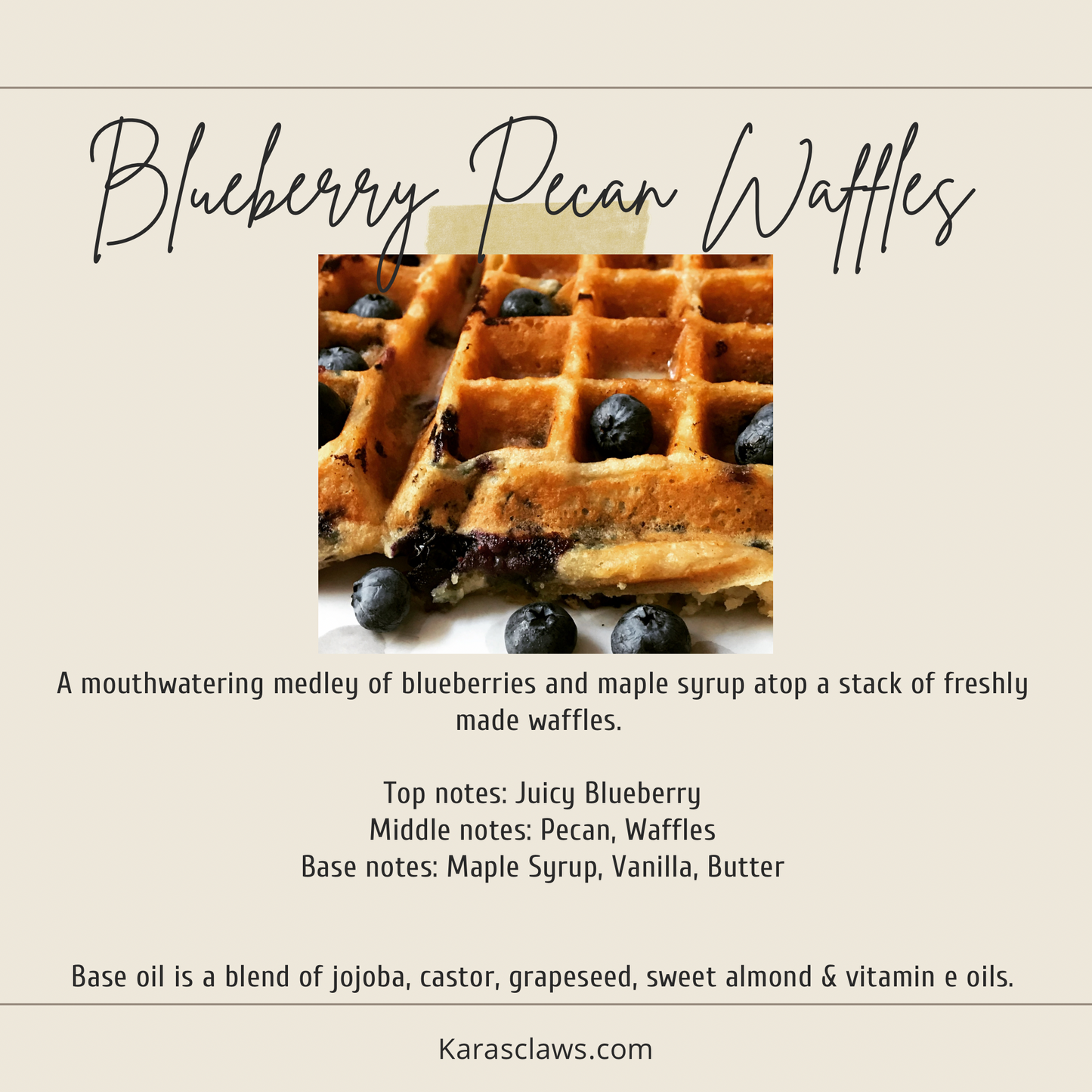 Blueberry Pecan Waffles Cuticle Oil